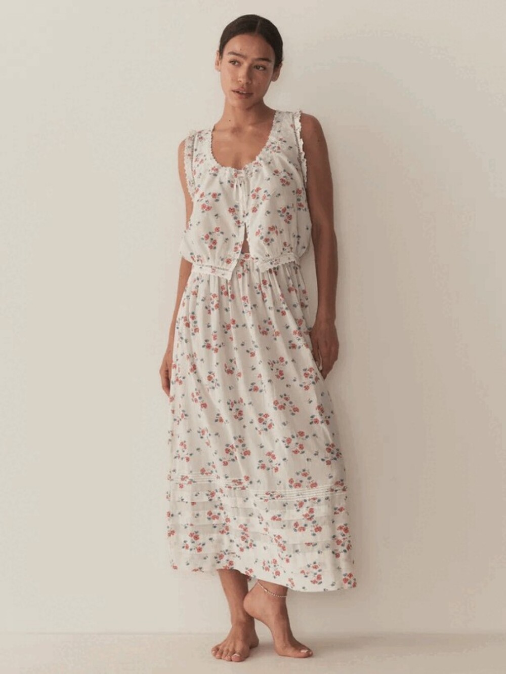 Doen Traveler Top in Poppy Field size S - Picture 3 of 8